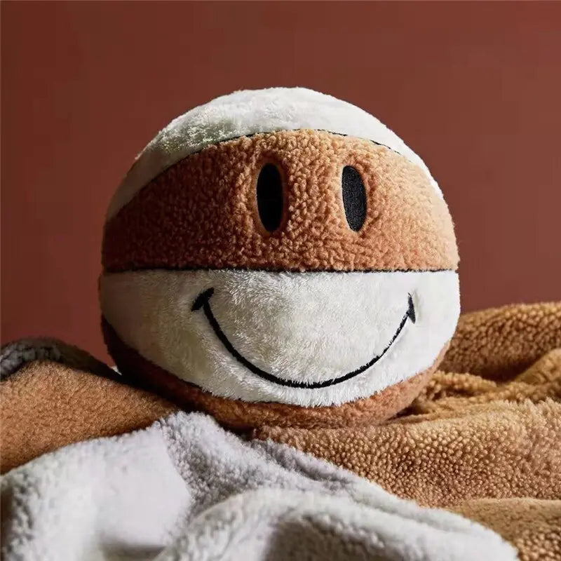Happy Basketball Plushie Pillow - Kawaii King