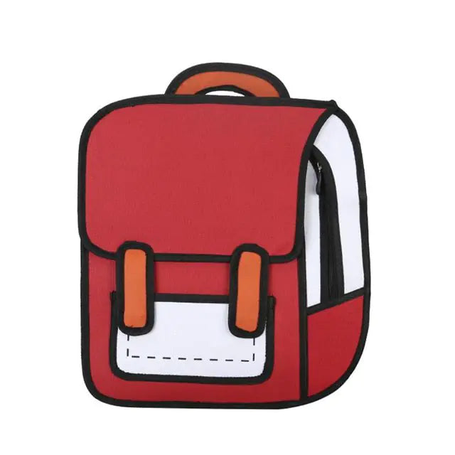 2D Kawaii Cartoon Backpack - Kawaii King