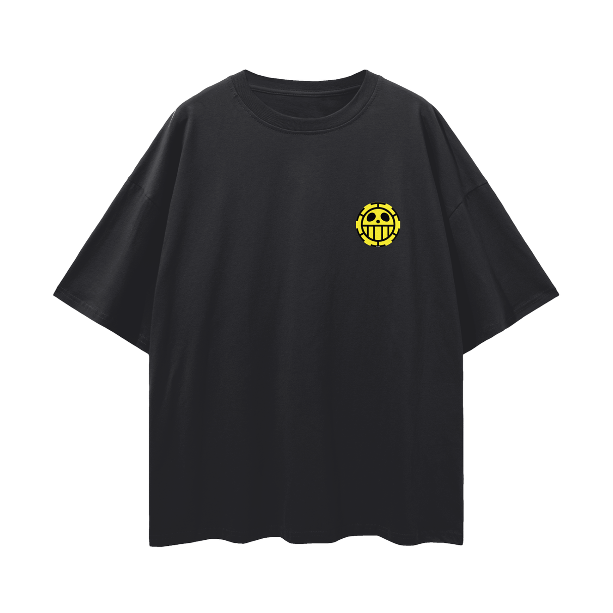 Black vintage Fancy Law T-shirt by ODMPOD featuring a stylish design on the front, casual fit, and soft fabric.