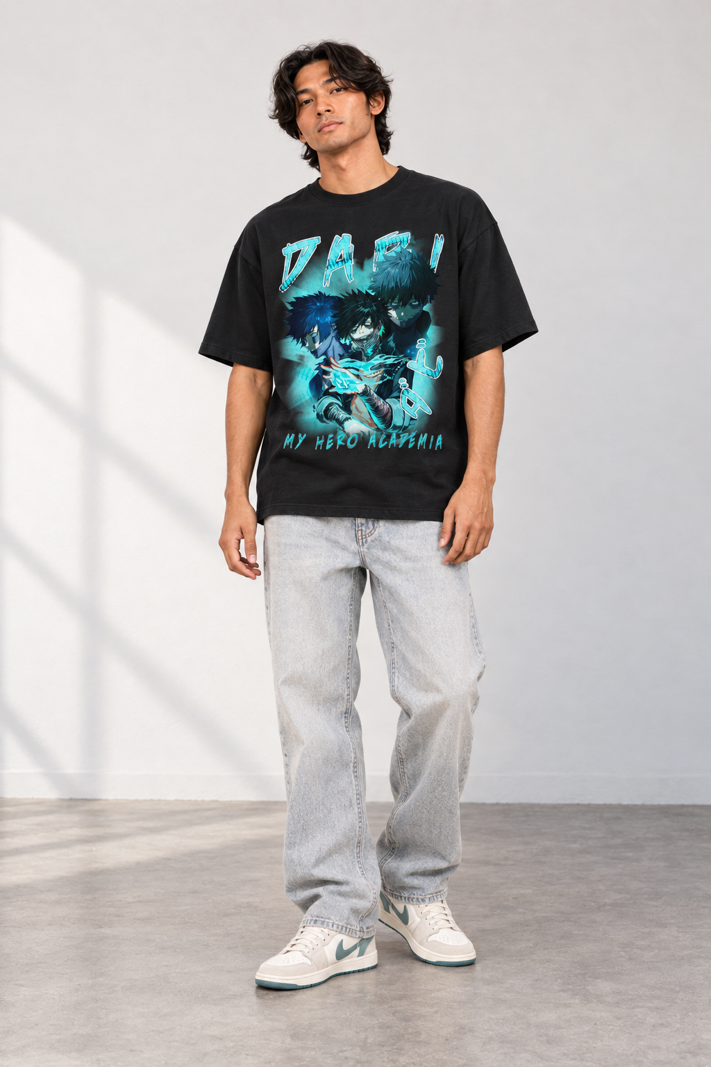 Vintage Dead but Alive Brother? T-shirt styled on model, front view