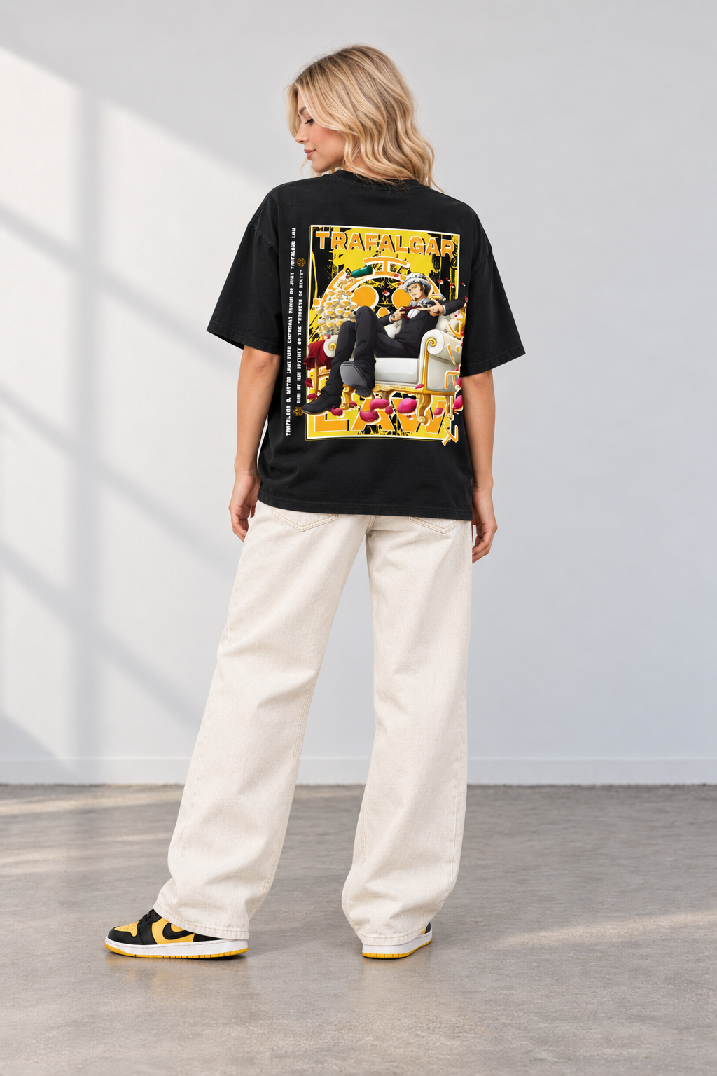 Vintage Fancy Law T-Shirt on model, back view