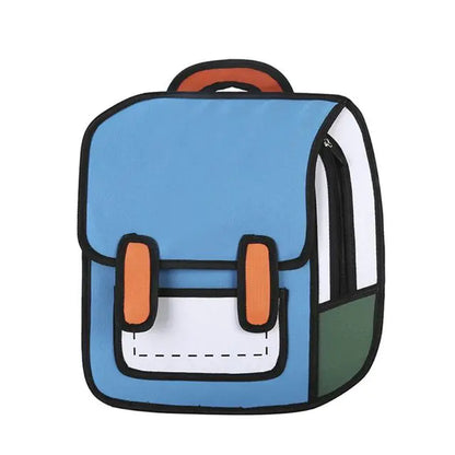 2D Kawaii Cartoon Backpack - Kawaii King