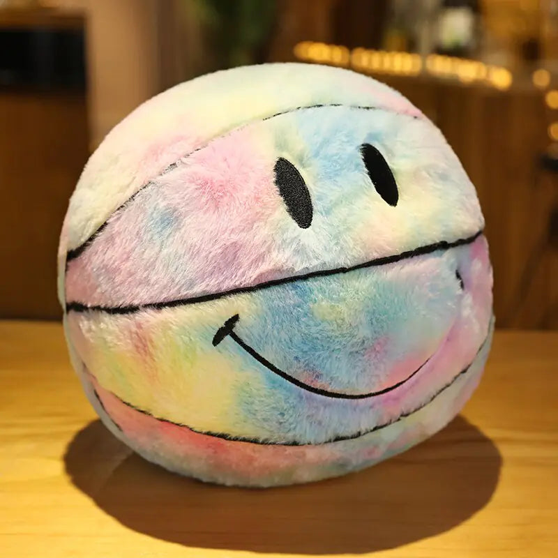 Happy Basketball Plushie Pillow - Kawaii King