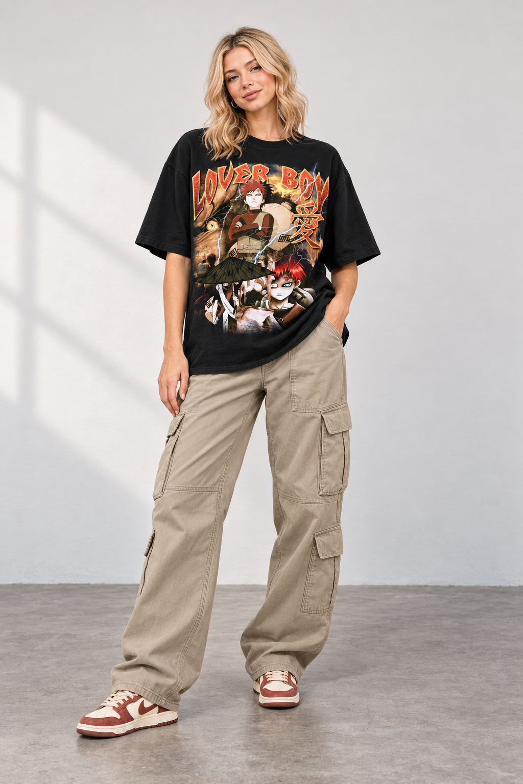 Vintage Lover Boy T-Shirt on model, front view