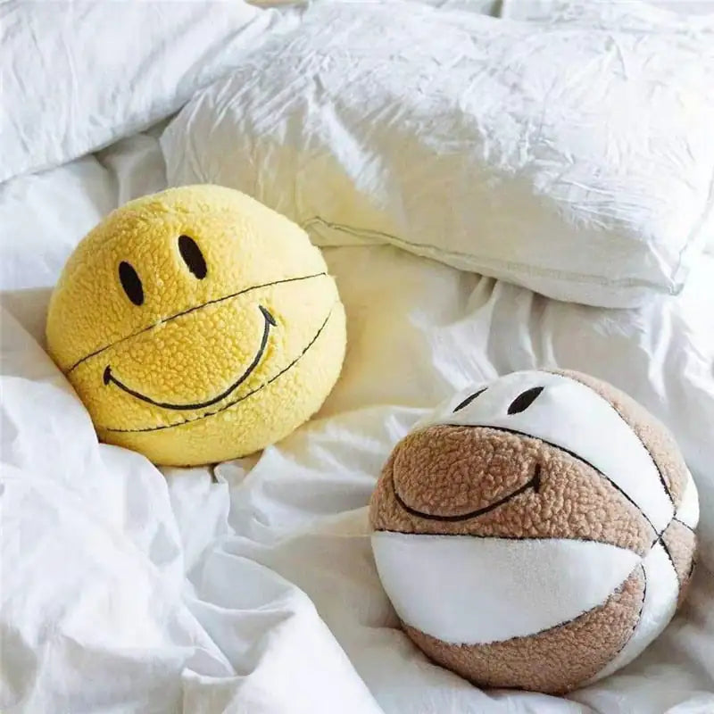 Happy Basketball Plushie Pillow - Kawaii King