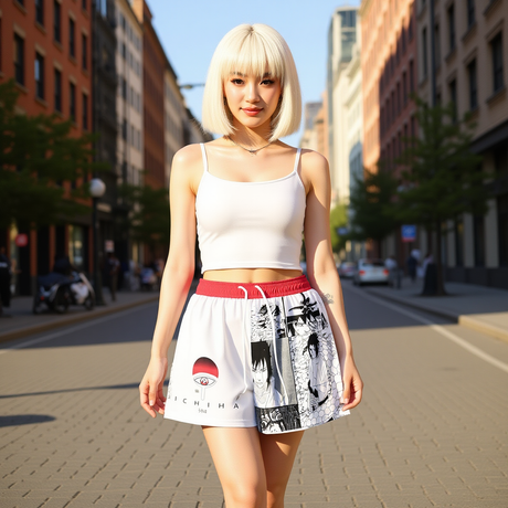 V2 Uchiha Boardshorts - Kawaii King