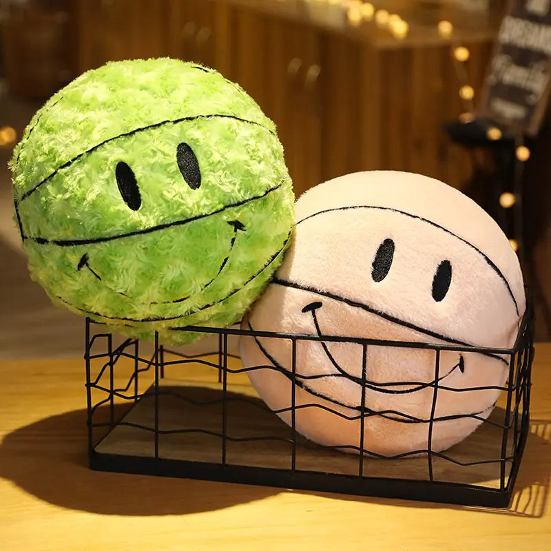 Happy Basketball Plushie Pillow - Kawaii King