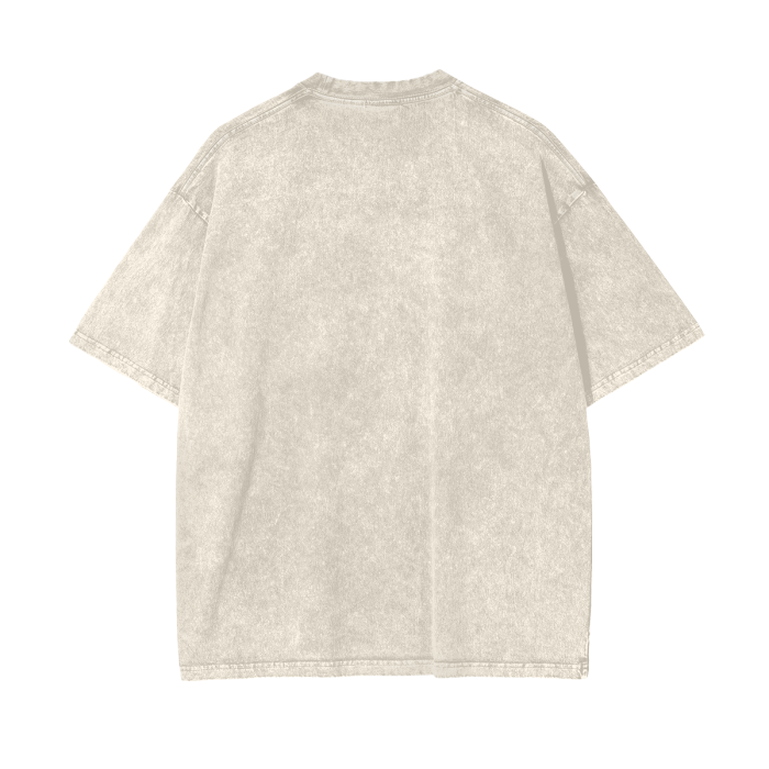 Apricot oversized heavy-weight Zero Two T-shirt by ODMPOD, relaxed fit with bold Zero Two graphic on front.