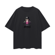 Black oversized KK Iriss T-shirt by ODMPOD featuring a relaxed fit and bold graphic design.