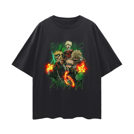 Vintage Explosion Hero T-shirt by ODMPOD featuring a bold, colorful graphic design on a classic cotton tee.