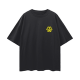 Black vintage Fancy Law T-shirt by ODMPOD featuring a stylish design on the front, casual fit, and soft fabric.
