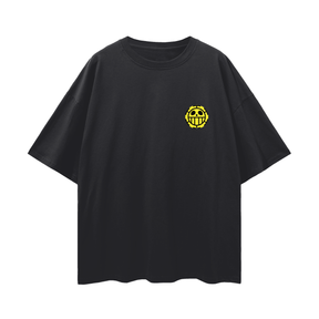 Black vintage Fancy Law T-shirt by ODMPOD featuring a stylish design on the front, casual fit, and soft fabric.