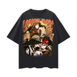 Black Vintage Lover Boy T-Shirt by ODMPOD featuring retro-inspired graphic design and comfortable fit.