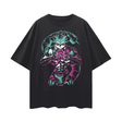 Black vintage Meruem T-shirt by ODMPOD featuring a detailed illustration of Meruem from Hunter x Hunter.
