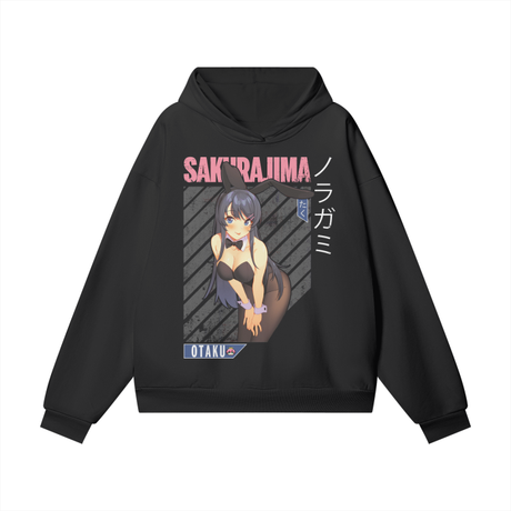 Oversize Sakurajima Heavyweight Hoodie by ODMPOD featuring a front graphic design and a cozy, oversized fit.