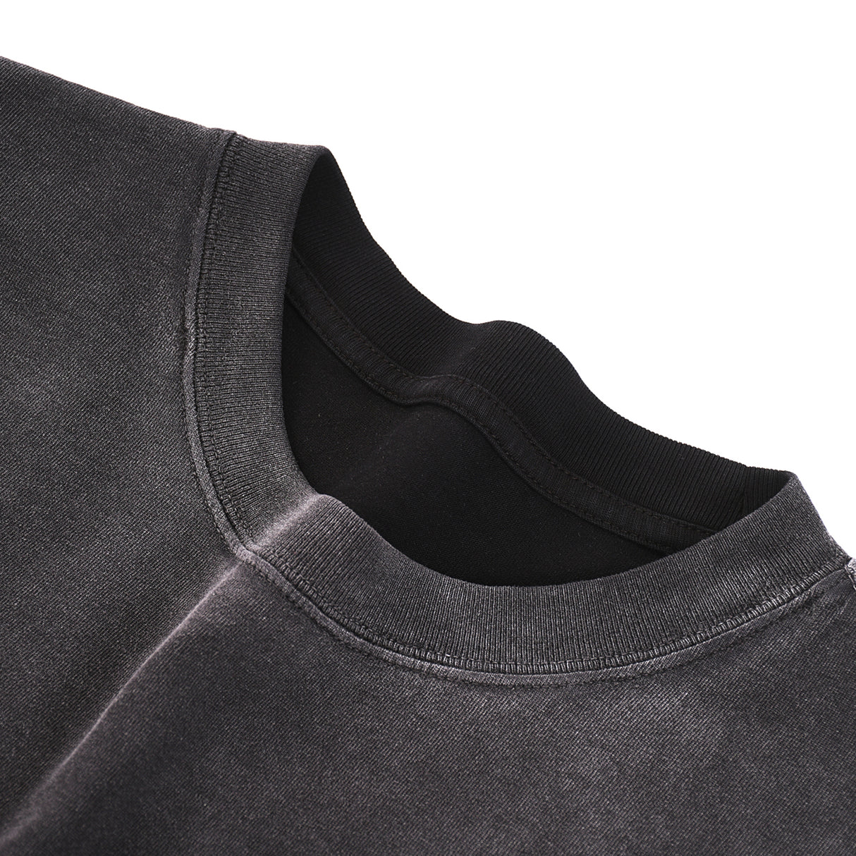 Black MEW Heavy Long Sleeve Tee by Kawaii King featuring a comfortable fit and bold graphic design.