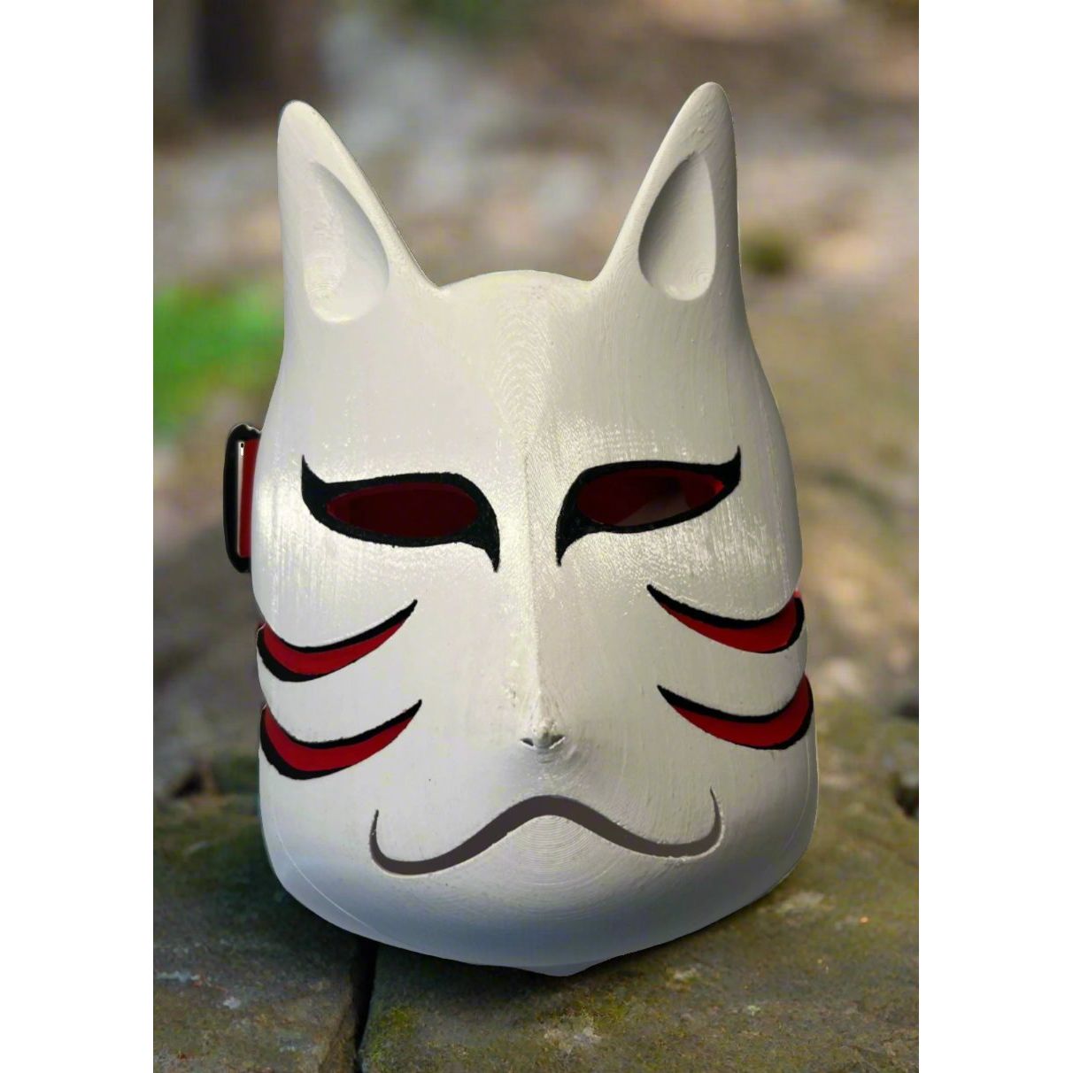 Blank DIY Anbu mask by Kawaii King, featuring a plain canvas suitable for customization and creative decoration.