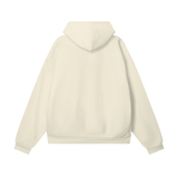 Bone-colored oversized Nami Heavyweight Hoodie by ODMPOD, featuring a relaxed fit and soft fabric for casual comfort.