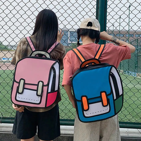 2D Kawaii Cartoon Backpack - Kawaii King