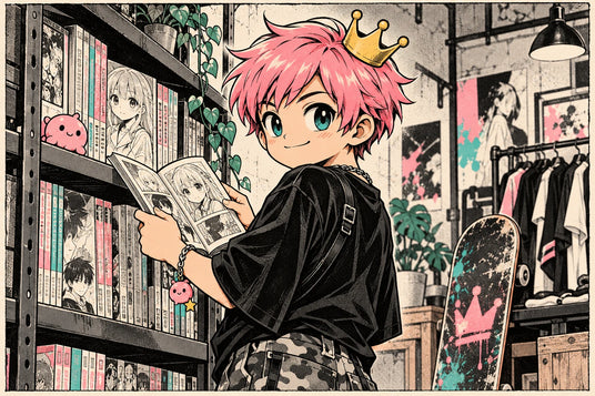 Kawaii King manga about campaign artwork