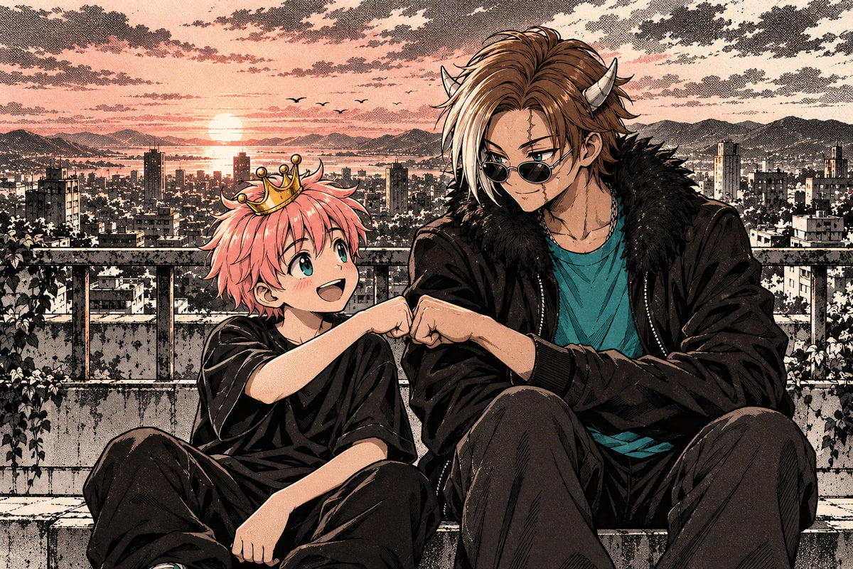 Kawaii King manga universe campaign artwork