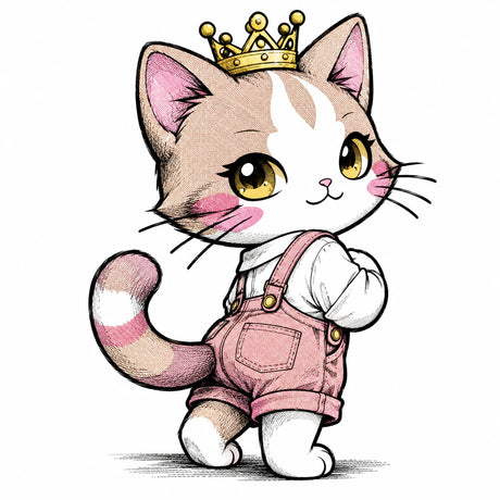Kawaii King portrait katrina editorial artwork