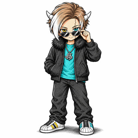 Shinraii manga mascot with balanced body proportions