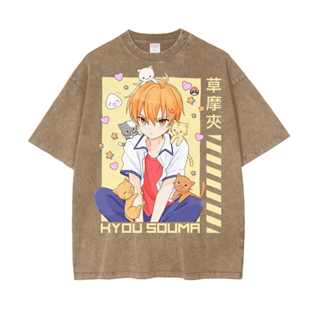 Heavy weight oversize Kyou Kun T-shirt by Kawaii King, featuring a bold graphic design on soft, durable fabric.