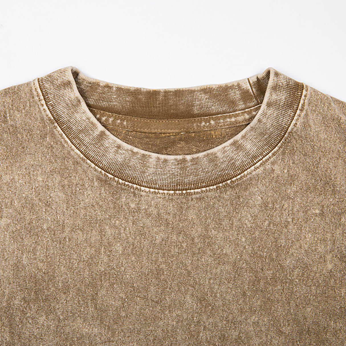 Light brown heavy weight oversized Kyou Kun T-shirt by Kawaii King, featuring a relaxed fit and bold graphic design.