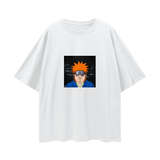 Lucent white XXX PAIN T-shirt by ODMPOD featuring a relaxed fit and bold front graphic design.
