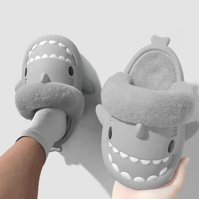 Kawaii Shark Plush Slipper - Kawaii King