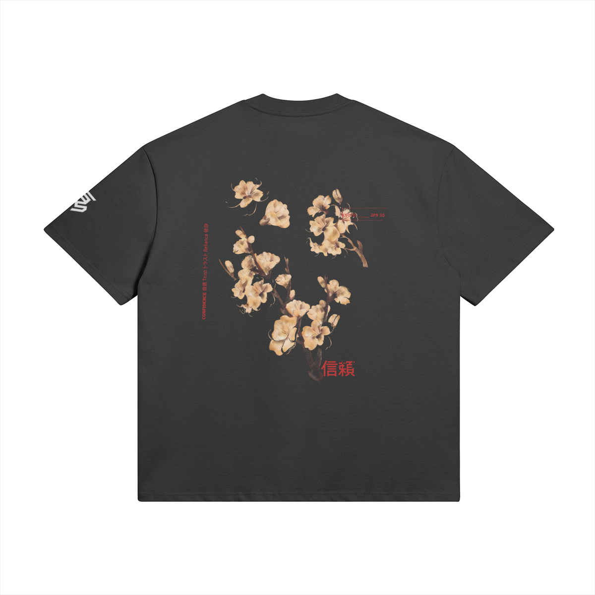 Off-white Shinraii Extreme Heavyweight T-Shirt by PODpartner, close-up of fabric and fit in size XS.