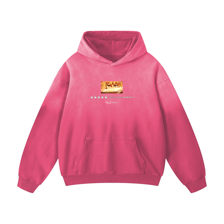 Oversized ODMPOD Queen of Anime heavyweight hoodie in sunfade design, featuring bold graphic artwork and a relaxed fit.