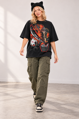 Vintage Asta T-Shirt styled on model, front view
