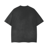 Vintage black and gray Boruto Vogue T-shirt by ODMPOD, featuring a stylish Naruto-inspired graphic design.