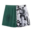 Youth boardshorts by Yoycol in manga green with a bold "Power of Youth" design, made for active beach or pool wear.