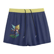 White Chibi Cloud Mesh Shorts by Yoycol, featuring a lightweight mesh fabric with a playful cloud design and relaxed fit.