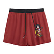 White Chibi Tifa mesh shorts by Yoycol, featuring a cute Tifa graphic and lightweight mesh fabric, perfect for casual wear.