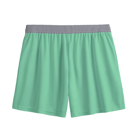 White Kawaii Kakashi mesh shorts from Yoycol, featuring a playful design and breathable fabric for casual wear.